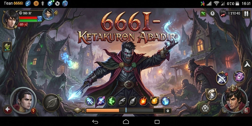 Tangkapan layar dari gameplay 666I yang menegangkan dan penuh kegelapan.