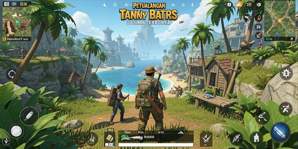 Tampilan menakjubkan dari gameplay 8II dalam dunia terbuka.