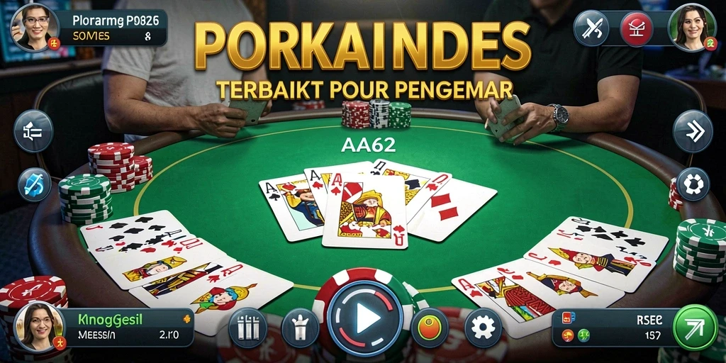 Tangkapan layar gameplay Poker yang seru dan mendebarkan.