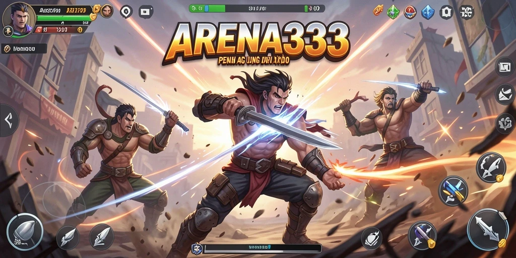 Tampilan gameplay yang menegangkan dari ARENA333.