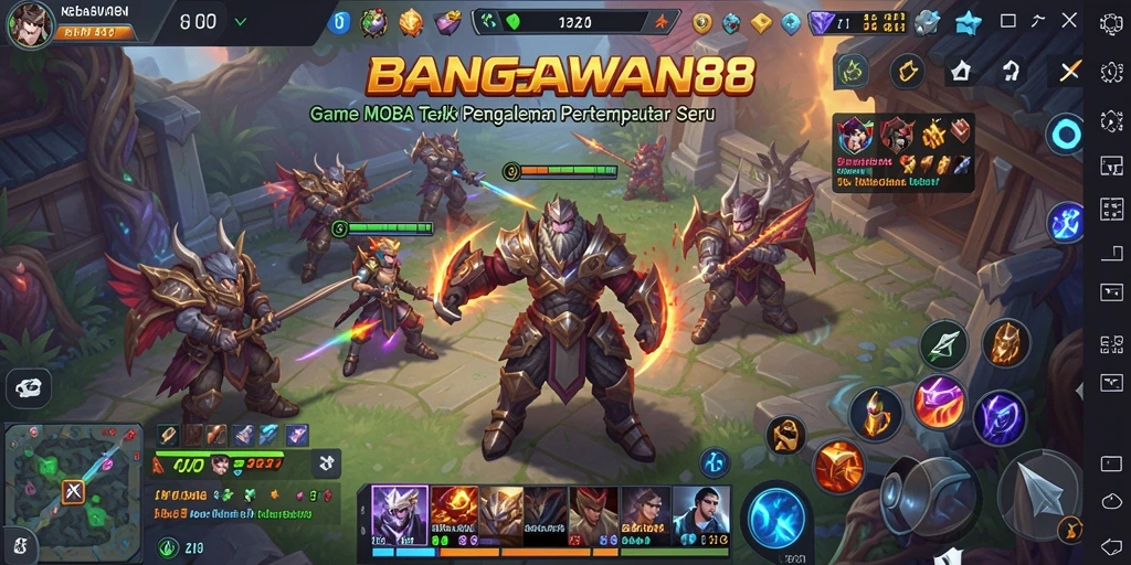 Tampilan gameplay seru dari BANGSAWAN88 dengan strategi tim yang ciamik.