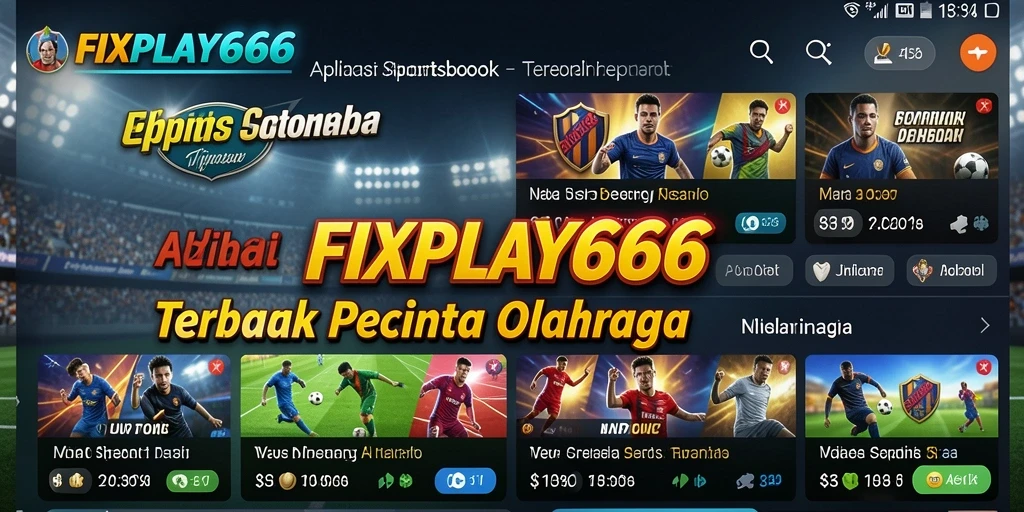 Tampilan gameplay FIXPLAY666 yang menarik dan interaktif dalam taruhan olahraga.