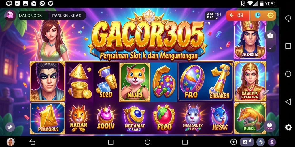 Tampilan menarik dari GACOR305 dengan gameplay slot yang seru.