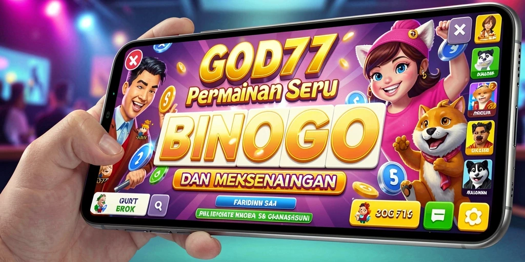 Tampilan utama gameplay Bingo di GOD77 yang penuh keseruan.