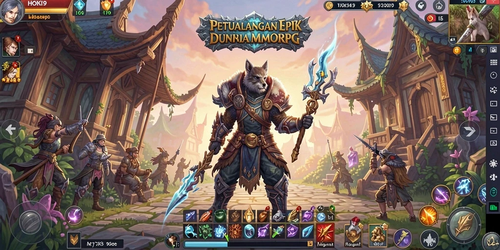 Tampilan gameplay HOKI9 yang menakjubkan dalam dunia MMORPG.