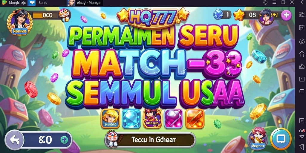 Gameplay menarik dengan grafis cerah dari HQ777.