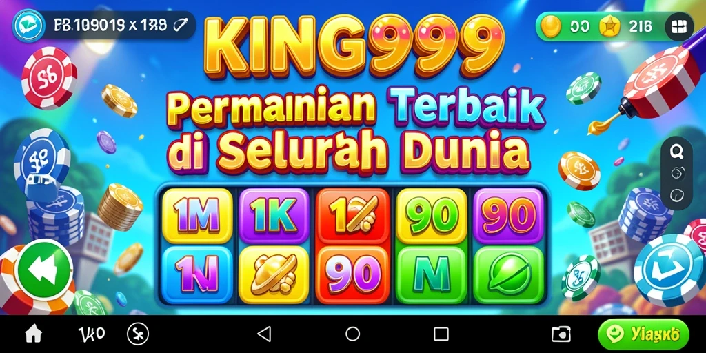 Menampilkan gameplay Bingo seru di KING999.