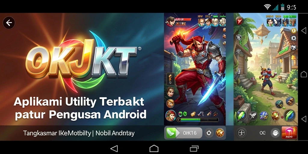 Tampilan antarmuka aplikasi OKJKT yang sederhana dan fungsional.
