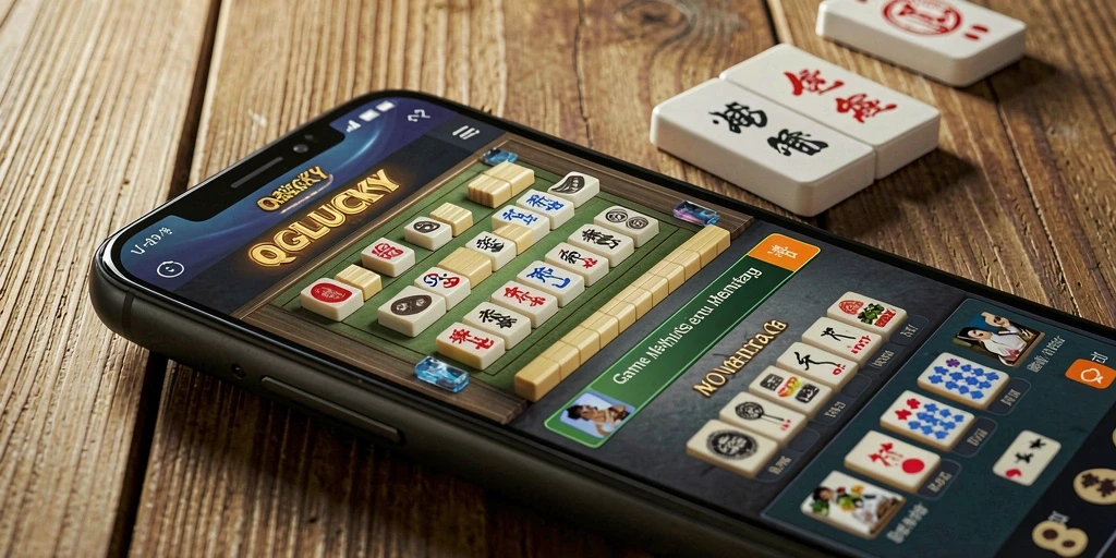 Tampilan gameplay Mahjong yang seru dan menantang di QGLUCKY.