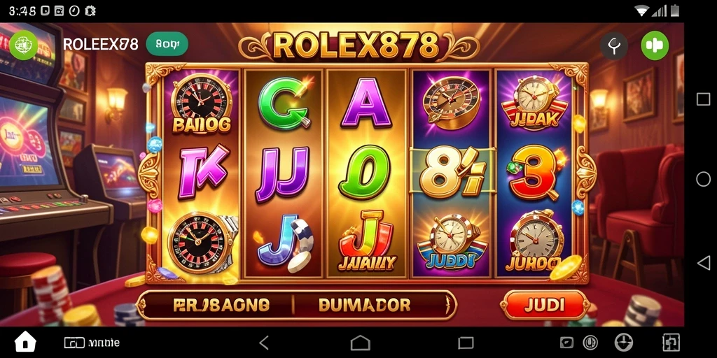 Tampilan gameplay slot yang menarik dan menghibur di ROLEX878.
