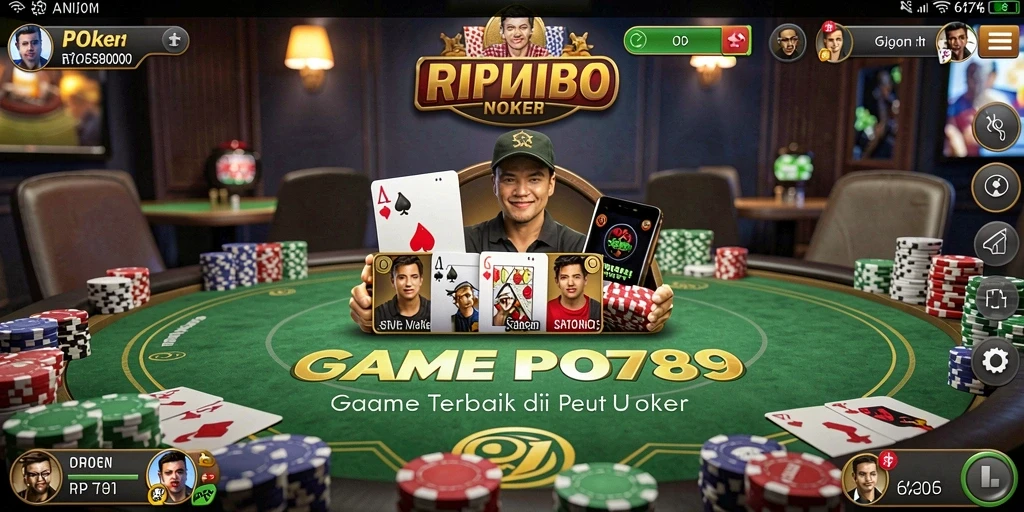 Screenshot utama RP6789 menampilkan aksi seru permainan Poker.
