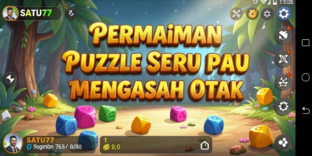 Tampilan gameplay SATU77 dengan tantangan puzzle menarik.