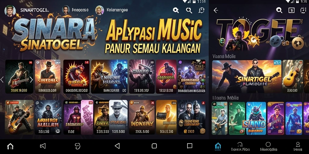 Tangkapan layar gameplay SINARTOGEL menampilkan interaksi pengguna dengan musik.