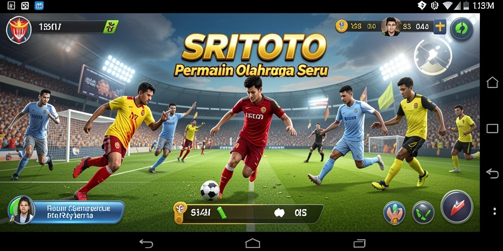 Tampilan gameplay menarik dari permainan olahraga SRITOTO.