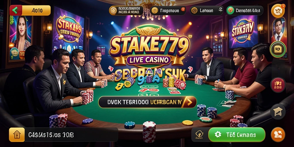 Gameplay seru dengan dealer langsung dalam aplikasi Live Casino.