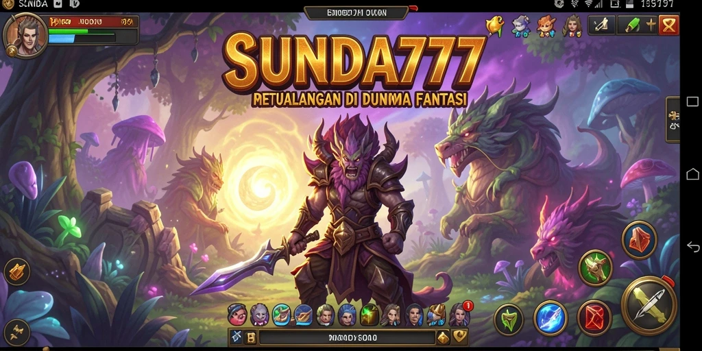 Screenshot SUNDA777 menunjukkan dunia petualangan yang indah dan menantang.