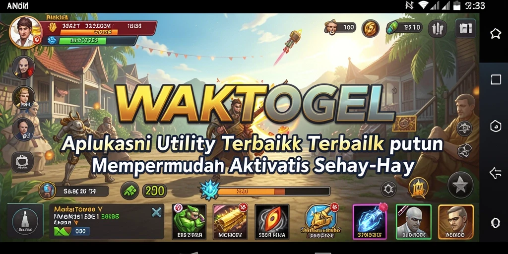 Tampilan antarmuka utama WAKTOGEL yang bersih dan terorganisir.